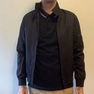 Fred Perry men’s harrington jacket, black Small